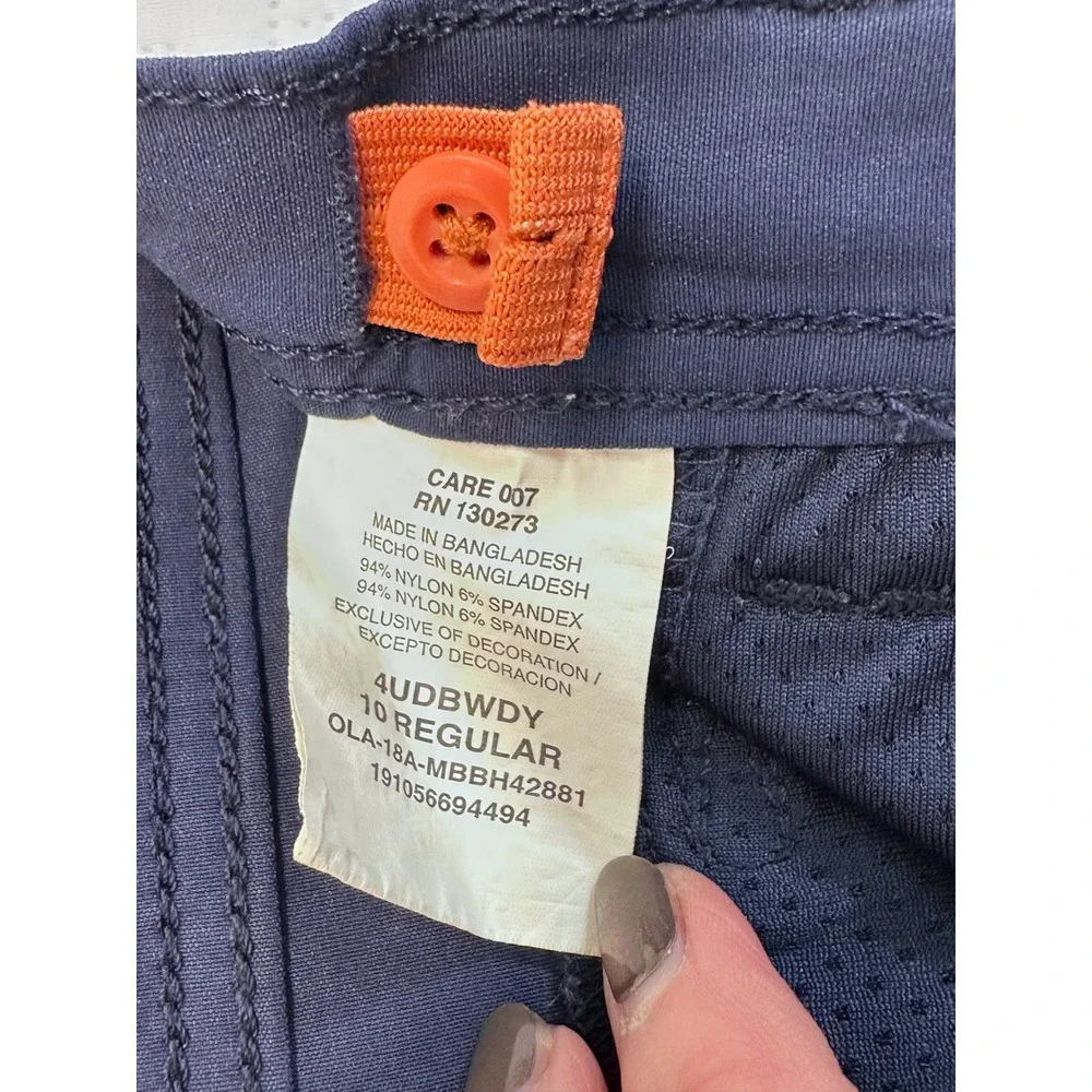 Magellan Outdoors Boys Navy Blue Cargo Shorts Size 10 Regular Adjustable Waist
